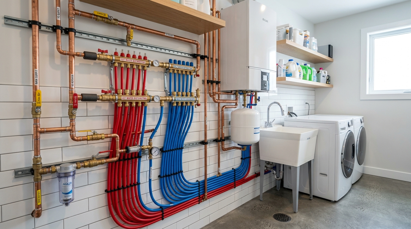 Urgent pipe burst repair technician isolating supply line in a Salt Lake City home